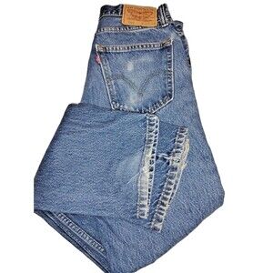 Levi's 505 Men’s Regular Jeans Size Blue Medium Wash 32 X 34